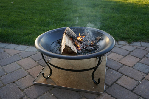 Deck Protect 36 inch by 36 inch Black Fire Pit Pad and Rack - DPB4002 Fire Pit Accessories The Fire Pit Store Deck Protect 36 inch by 36 inch Black Fire Pit Pad and Rack - DPB4002 Fire Pit Accessories The Fire Pit Store