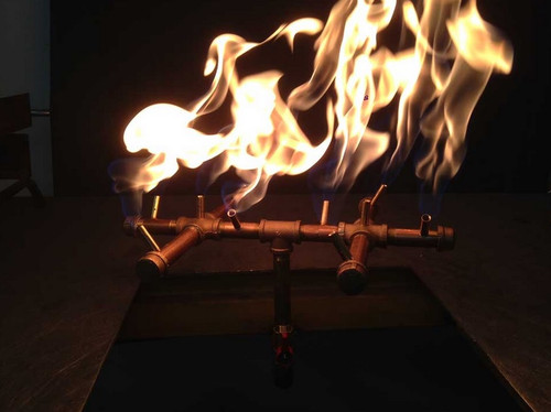 Warming Trends Crossfire Burner System Version 2 - 120K BTU Natural Gas or LP Burner 24" Plate - Key Valve Kit - CFB120NG-V2ALPL24CFLKV12 Fire Pit Gas Burner The Fire Pit Store Warming Trends Crossfire Burner System Version 2 - 120K BTU Natural Gas or LP Burner 24" Plate - Key Valve Kit - CFB120NG-V2ALPL24CFLKV12 Fire Pit Gas Burner The Fire Pit Store