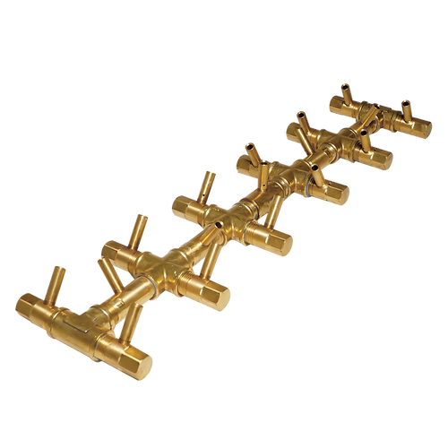 Warming Trends Crossfire CFBT170 - 5” x 22” Tree-Style Brass Burner System Fire Pit Gas Burner The Fire Pit Store