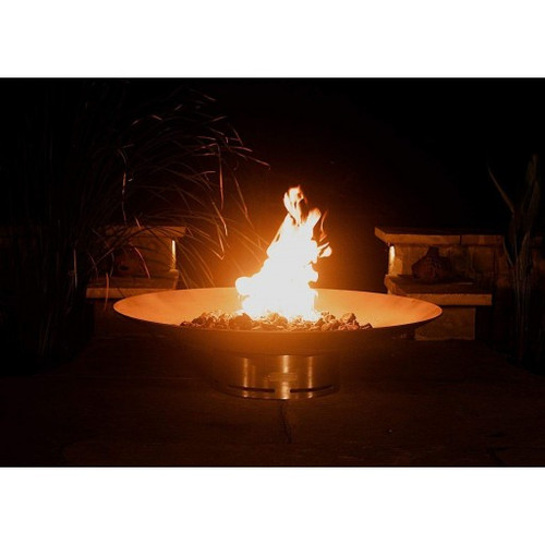 Fire Pit Art Bella Vita 70" Stainless Steel Natural Gas or LP Gas Fire Pit - BV70GAS Artistic Fire Pits The Fire Pit Store