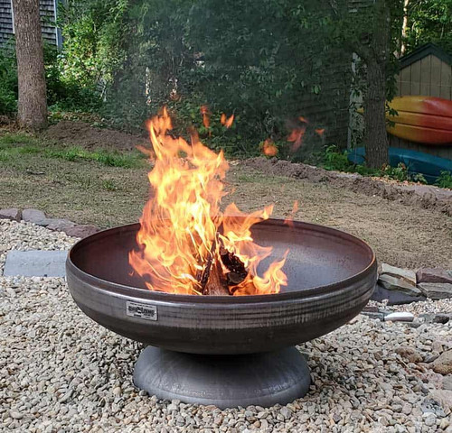 Ohio Flame Patriot 30" Diameter Fire Pit Natural Steel - OF30FPNSF Fire Pits The Fire Pit Store
