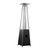 TFPS Patio Heaters 91" Tall Commercial Triangle Glass Tube Heater - Matte Black Patio Heater - TFPS-HLDS01-GTPC