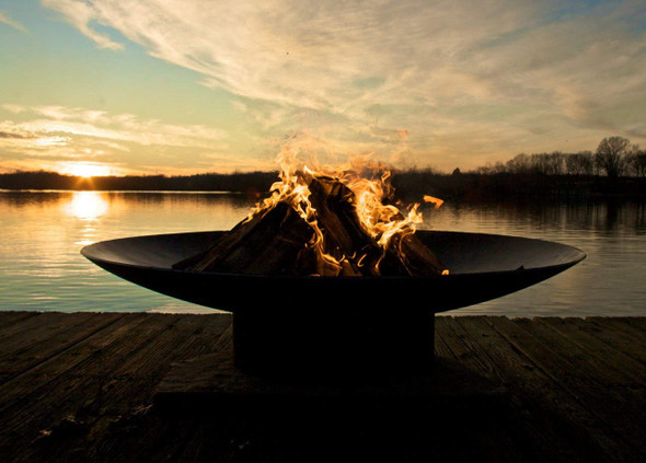Fire Pit Art Asia 60" Low Flat Oriental Style - AS 60 Fire Pits The Fire Pit Store Fire Pit Art Asia 60" Low Flat Oriental Style - AS 60 Fire Pits The Fire Pit Store