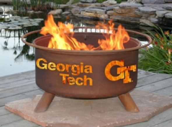 Patina Products - Georgia Tech College Fire Pit - F212 Iron Fire Pit - Steel Fire Pit The Fire Pit Store Patina Products - Georgia Tech College Fire Pit - F212 Iron Fire Pit - Steel Fire Pit The Fire Pit Store
