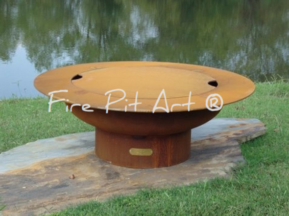 Fire Pit Art - Lid Only For The 40" Saturn - Rings In The Sky - SAT-LID Fire Pits The Fire Pit Store Fire Pit Art - Lid Only For The 40" Saturn - Rings In The Sky - SAT-LID Fire Pits The Fire Pit Store