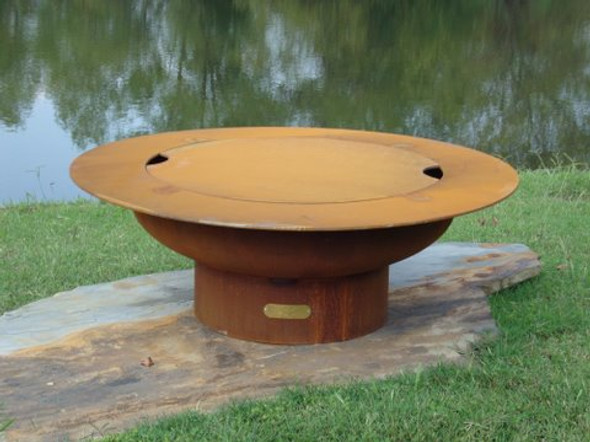 Fire Pit Art Magnum 54" Fire Pit With Cover Fire Pit Art Magnum 54" Fire Pit With Cover
