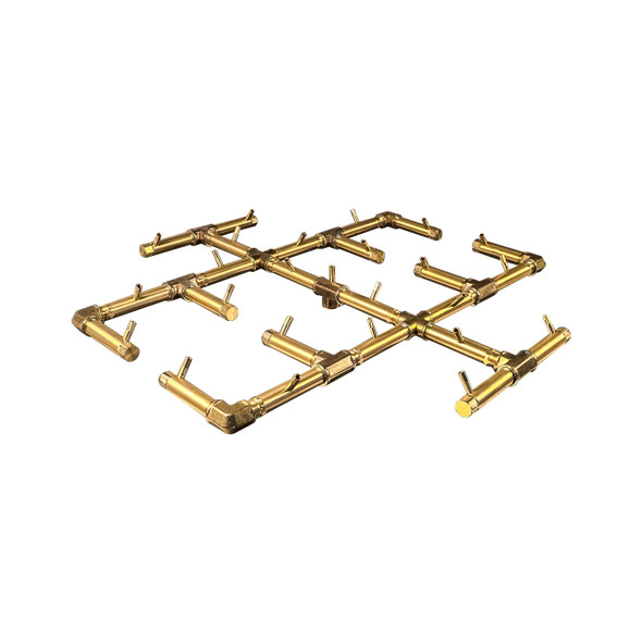 Warming Trends Crossfire Burner 300K BTU Natural Gas or LP Burner and 42" Plate - CFB300-ALPL42 Fire Pit Gas Burner The Fire Pit Store Warming Trends Crossfire Burner 300K BTU Natural Gas or LP Burner and 42" Plate - CFB300-ALPL42 Fire Pit Gas Burner The Fire Pit Store