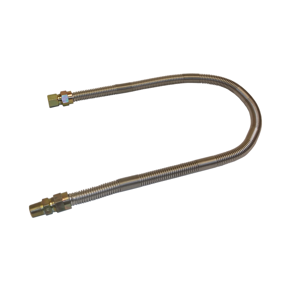 Warming Trends 36” L x 1/2” Diameter Gas Flex Line; 1/2” Connector. FL3612 Fire Pit Gas Burner Line - Valves - Keys The Fire Pit Store Warming Trends 36” L x 1/2” Diameter Gas Flex Line; 1/2” Connector. FL3612 Fire Pit Gas Burner Line - Valves - Keys The Fire Pit Store