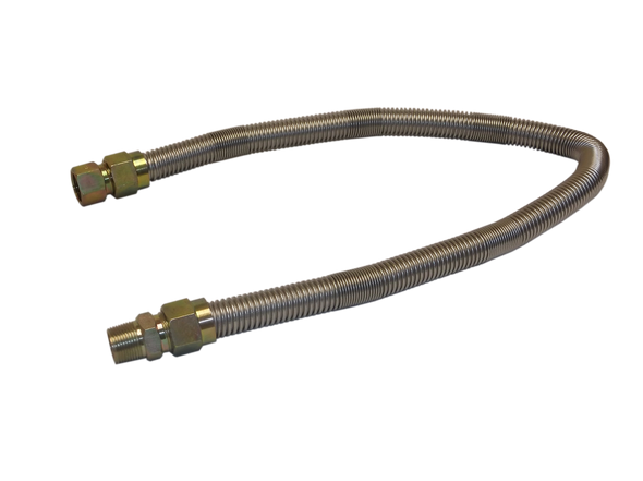Warming Trends 36” L x 3/4” Diameter Flex Line + 3/4” Connector FL3634 Fire Pit Gas Burner Line - Valves - Keys The Fire Pit Store Warming Trends 36” L x 3/4” Diameter Flex Line + 3/4” Connector FL3634 Fire Pit Gas Burner Line - Valves - Keys The Fire Pit Store