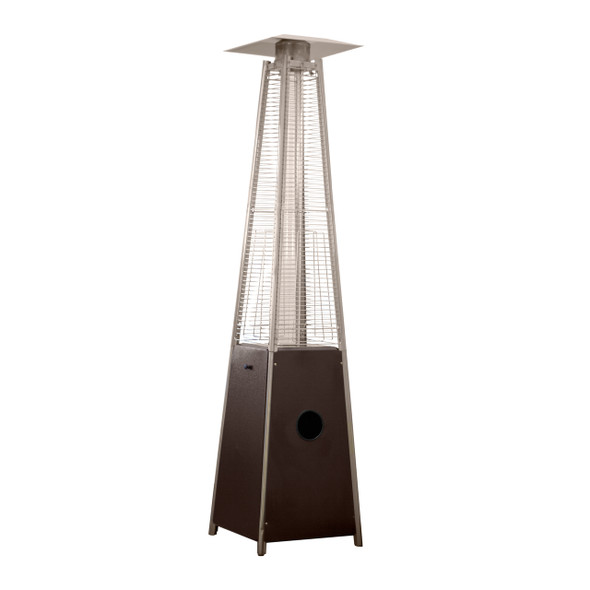 TFPS Patio Heaters 91" Tall Commercial Triangle Glass Tube Heater - Hammered Bronze Patio Heater - TFPS-HLDS01-GTHG Patio Heater The Fire Pit Store TFPS Patio Heaters 91" Tall Commercial Triangle Glass Tube Heater - Hammered Bronze Patio Heater - TFPS-HLDS01-GTHG Patio Heater The Fire Pit Store