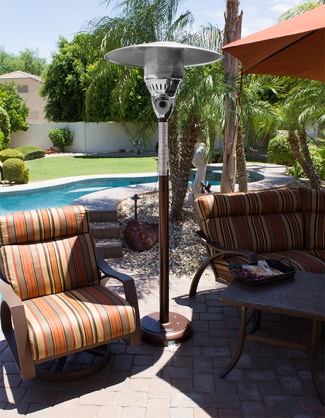 TFPS Patio Heaters 85" Tall Outdoor Natural Gas Hammered Bronz Patio Heater - TFPS-NG-HB Patio Heater The Fire Pit Store TFPS Patio Heaters 85" Tall Outdoor Natural Gas Hammered Bronz Patio Heater - TFPS-NG-HB Patio Heater The Fire Pit Store