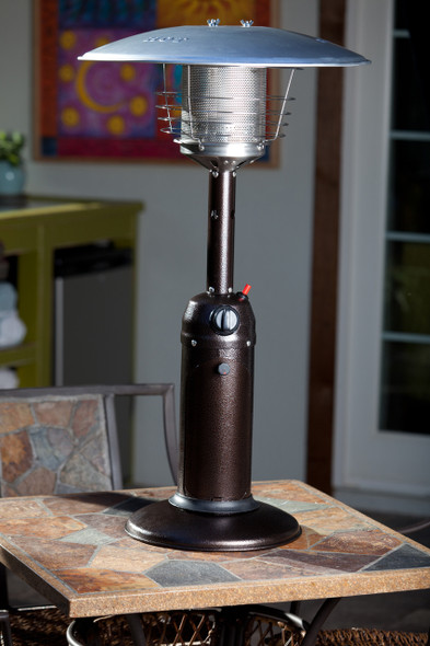 TFPS Patio Heaters 39" Tall Table Top - Hammered Bronze Patio Heater - TFPS-HLDS032-CG Patio Heater The Fire Pit Store TFPS Patio Heaters 39" Tall Table Top - Hammered Bronze Patio Heater - TFPS-HLDS032-CG Patio Heater The Fire Pit Store