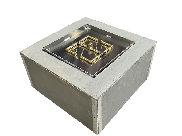 Ready to Finish Warming Trends DIY Fire Pit Kit 36 inch x 36 inch Square - Natural Gas or LP - FS3636 Fire Pits The Fire Pit Store Ready to Finish Warming Trends DIY Fire Pit Kit 36 inch x 36 inch Square - Natural Gas or LP - FS3636 Fire Pits The Fire Pit Store