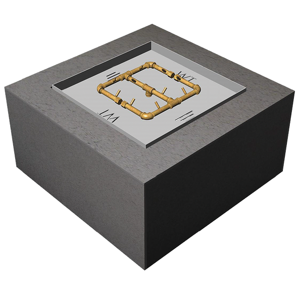 Ready to Finish Warming Trends DIY Fire Pit Kit 36 inch x 36 inch Square - Natural Gas or LP - FS3636 Fire Pits The Fire Pit Store Ready to Finish Warming Trends DIY Fire Pit Kit 36 inch x 36 inch Square - Natural Gas or LP - FS3636 Fire Pits The Fire Pit Store