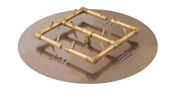 Warming Trends Crossfire Burner System Version 2 - 120K BTU Natural Gas or LP Burner 24" Plate - Key Valve Kit - CFB120NG-V2ALPL24CFLKV12 Fire Pit Gas Burner The Fire Pit Store Warming Trends Crossfire Burner System Version 2 - 120K BTU Natural Gas or LP Burner 24" Plate - Key Valve Kit - CFB120NG-V2ALPL24CFLKV12 Fire Pit Gas Burner The Fire Pit Store