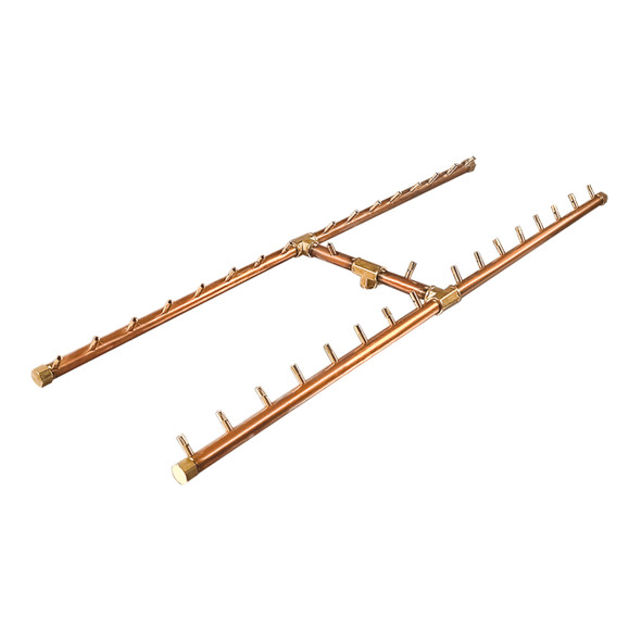 Warming Trends Crossfire 340K BTU 13 inch x 48 inch H-Style Natural Gas or LP Burner - CFBH340 Fire Pit Gas Burner The Fire Pit Store Warming Trends Crossfire 340K BTU 13 inch x 48 inch H-Style Natural Gas or LP Burner - CFBH340 Fire Pit Gas Burner The Fire Pit Store
