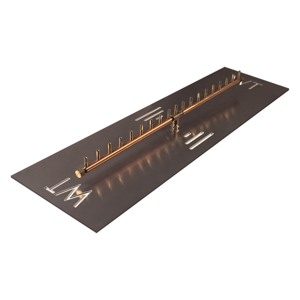 Warming Trends Crossfire 190K BTU Linear Brass 38” Burner System - Pan - Key Valve Kit Fire Pit Gas Burner The Fire Pit Store Warming Trends Crossfire 190K BTU Linear Brass 38” Burner System - Pan - Key Valve Kit Fire Pit Gas Burner The Fire Pit Store