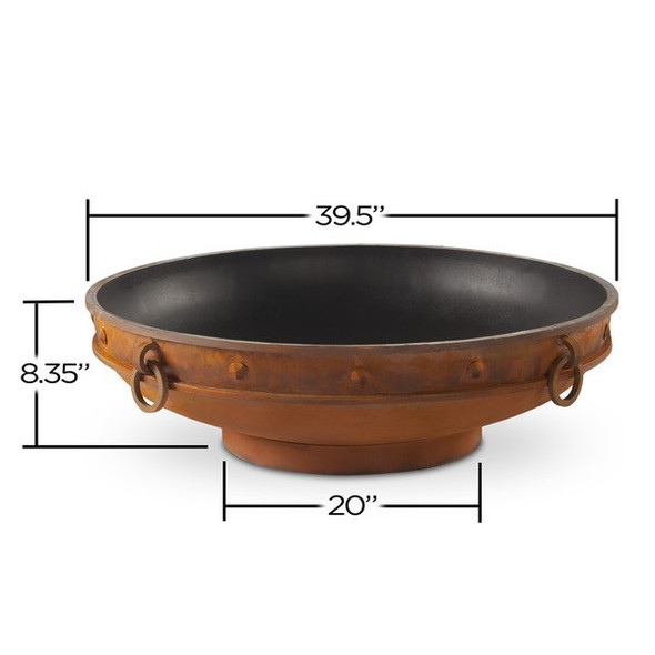 Fire Pit Art Emperor 36" Low Profile Wood Burning Fire Pit Fire Pits The Fire Pit Store Fire Pit Art Emperor 36" Low Profile Wood Burning Fire Pit Fire Pits The Fire Pit Store