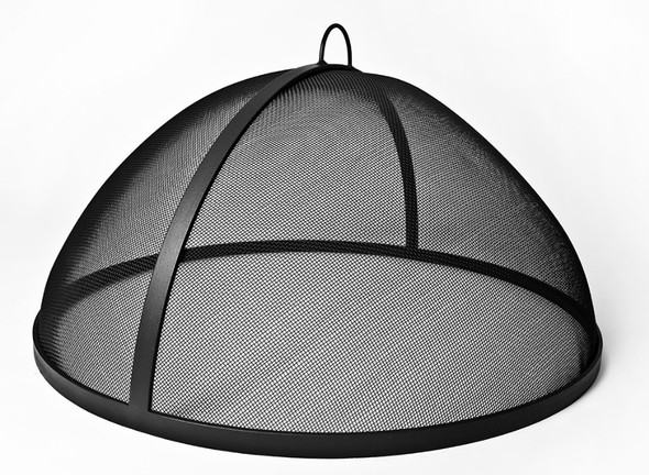 42 inch Hybrid Mesh Spark Guard - Stainless Steel Mesh - Carbon Steel Straps Fire Pit Screens and Spark Guards The Fire Pit Store 42 inch Hybrid Mesh Spark Guard - Stainless Steel Mesh - Carbon Steel Straps Fire Pit Screens and Spark Guards The Fire Pit Store