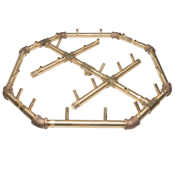 Warming Trends Crossfire 280K BTU Octagonal Natural Gas or LP Burner - CFBO280 Fire Pit Gas Burner The Fire Pit Store Warming Trends Crossfire 280K BTU Octagonal Natural Gas or LP Burner - CFBO280 Fire Pit Gas Burner The Fire Pit Store