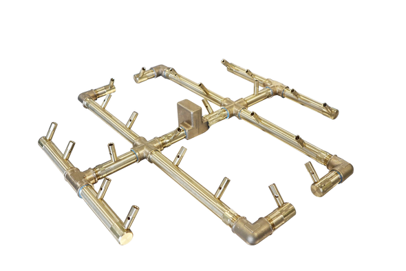 Warming Trends Crossfire 240K BTU Burner System Natural Gas or LP 36" Plate - Fittings - CFB240ALPL36SQFLKV34FIT180 Fire Pit Gas Burner The Fire Pit Store Warming Trends Crossfire 240K BTU Burner System Natural Gas or LP 36" Plate - Fittings - CFB240ALPL36SQFLKV34FIT180 Fire Pit Gas Burner The Fire Pit Store