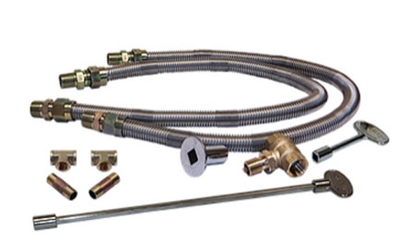 Warming Trends Dual 3/4" Flex Lines and 3/4” Key Valve and Fittings For Gas Burners -DFLKV34FIT300 - FK2 Fire Pit Gas Burner Line - Valves - Keys The Fire Pit Store Warming Trends Dual 3/4" Flex Lines and 3/4” Key Valve and Fittings For Gas Burners -DFLKV34FIT300 - FK2 Fire Pit Gas Burner Line - Valves - Keys The Fire Pit Store