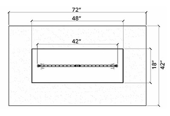 Ready to Finish Warming Trends DIY Fire Pit Kit 72 inch Rectangle - Natural Gas or LP - FRT7242 Fire Pits The Fire Pit Store 1 Ready to Finish Warming Trends DIY Fire Pit Kit 72 inch Rectangle - Natural Gas or LP - FRT7242 Fire Pits The Fire Pit Store 1