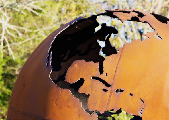 Fire Pit Art - Mother Earth - 6' Foot Globe of The Earth - ME60 Fire Pits The Fire Pit Store Fire Pit Art - Mother Earth - 6' Foot Globe of The Earth - ME60 Fire Pits The Fire Pit Store
