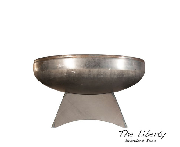 Ohio Flame Liberty 24" Diameter Standard Base Fire Pit Natural Steel - OF24LTY_SB 1 Ohio Flame Liberty 24" Diameter Standard Base Fire Pit Natural Steel - OF24LTY_SB 1