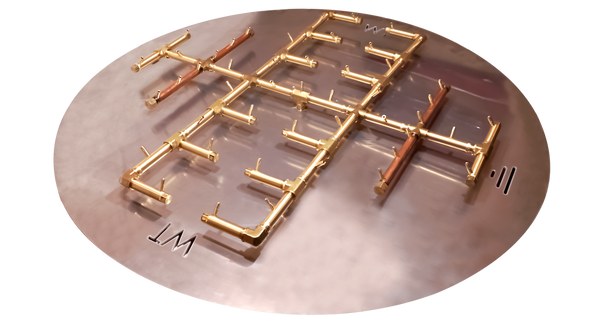 Warming Trends Crossfire 450K BTU Burner - Natural Gas or LP 60" Plate - CFB450ALPL60D Fire Pit Gas Burner The Fire Pit Store Warming Trends Crossfire 450K BTU Burner - Natural Gas or LP 60" Plate - CFB450ALPL60D Fire Pit Gas Burner The Fire Pit Store