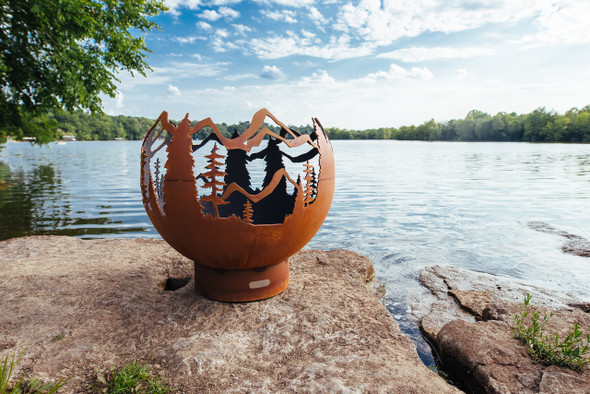 Fire Pit Art - 36" Mountain Vista NG or LP Fire Pit- MVGAS Fire Pits The Fire Pit Store Fire Pit Art - 36" Mountain Vista NG or LP Fire Pit- MVGAS Fire Pits The Fire Pit Store