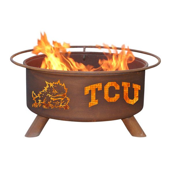 Patina Products - Texas Christian University TCU College Fire Pit - F428 1 Patina Products - Texas Christian University TCU College Fire Pit - F428 1