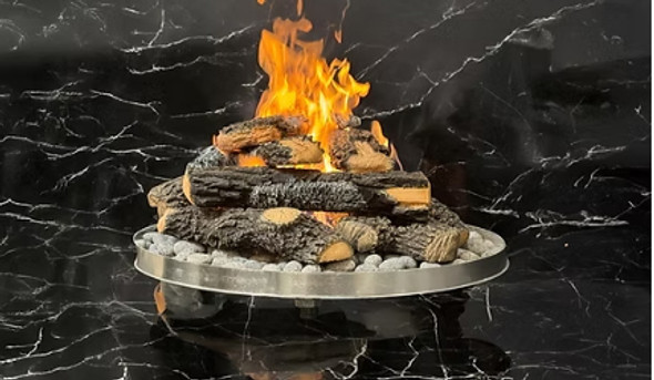 Warming Trends Charred Log Set for 24" to 30" Gas Fire Pits CHS 2  Warming Trends Charred Log Set for 24" to 30" Gas Fire Pits CHS 2