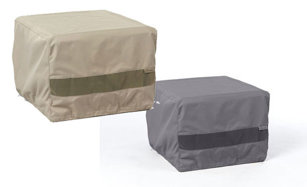Square Fire Pit Cover Durable Khaki - Charcoal - 42W x 42D x 25H - F38 Fire Pit Covers The Fire Pit Store