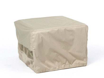 Square Fire Pit Cover Durable Khaki - Charcoal - 42W x 42D x 25H - F38 Fire Pit Covers The Fire Pit Store