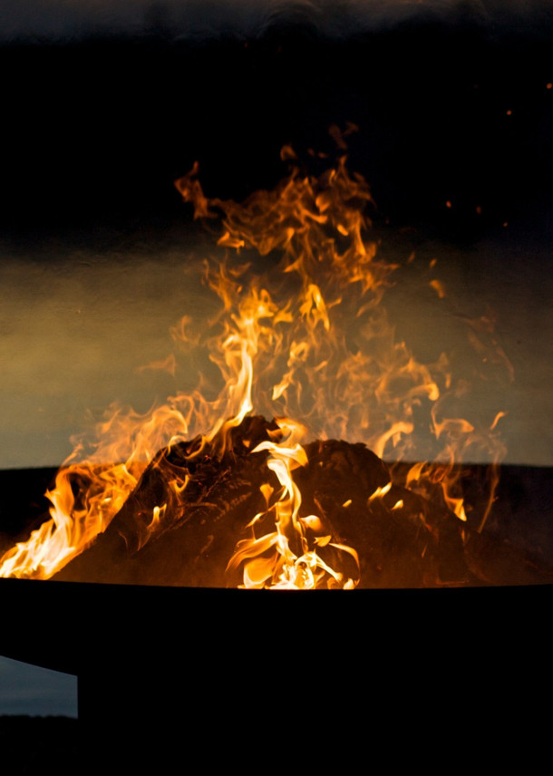 Fire Pit Art 36" Low Boy - Low Minimalist Retro Fire Pit - LB Fire Pits The Fire Pit Store 4