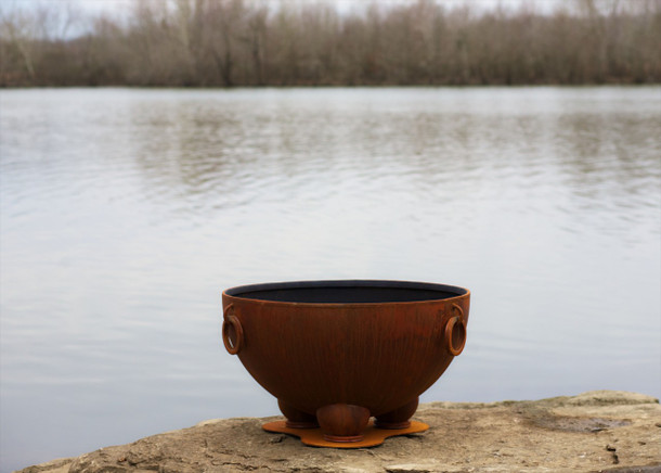 Fire Pit Art 41" Nepal Fіrе Pit - Positive Energy - NP Fire Pits The Fire Pit Store 4