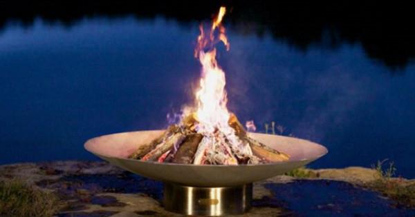 Fire Pit Art Bella Vita 46" Stainless Steel - BV46 Artistic Fire Pits The Fire Pit Store 6