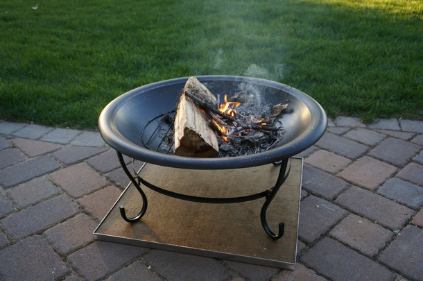 Deck Protect 16 inch by 16 inch Fire Pit Pad and Rack - DP2002 Fire Pit Accessories The Fire Pit Store Deck Protect 16 inch by 16 inch Fire Pit Pad and Rack - DP2002 Fire Pit Accessories The Fire Pit Store