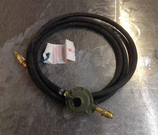 LP Regulator with 3/8" 10' Hose WT-LPRH Fire Pit Gas Burner Line - Valves - Keys The Fire Pit Store LP Regulator with 3/8" 10' Hose WT-LPRH Fire Pit Gas Burner Line - Valves - Keys The Fire Pit Store