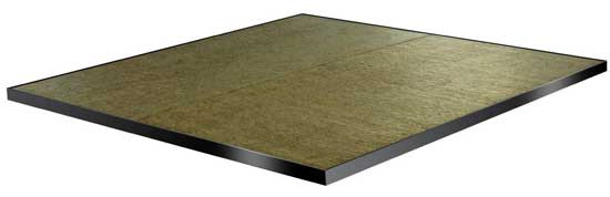 Deck Protect 30 inch by 30 inch Black Fire Pit Pad and Rack