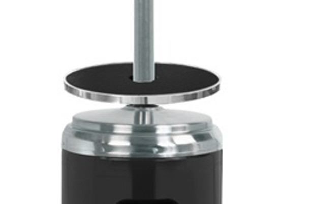 TFPS Patio Heaters 87" Two Tone Outdoor Patio Heater with Table Black & Stainless Steel - HLDS01-SSBLT Patio Heater The Fire Pit Store