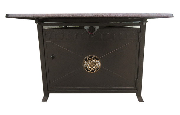 TFPS Rectangle Cast Aluminum Decorative Scroll Design Fire Pit Table - TFPS-FS-1212-T-10 Fire Pit Table The Fire Pit Store TFPS Rectangle Cast Aluminum Decorative Scroll Design Fire Pit Table - TFPS-FS-1212-T-10 Fire Pit Table The Fire Pit Store