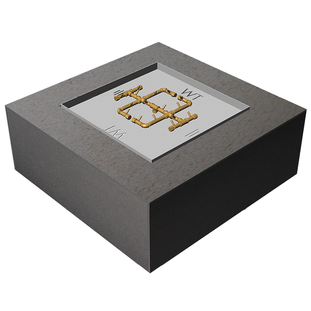 Ready to Finish Warming Trends DIY Fire Pit Kit 48 inch x 48 inch Square - Natural Gas or LP - FS4848 Fire Pits The Fire Pit Store Ready to Finish Warming Trends DIY Fire Pit Kit 48 inch x 48 inch Square - Natural Gas or LP - FS4848 Fire Pits The Fire Pit Store