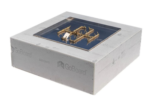 Ready to Finish Warming Trends DIY Fire Pit Kit 48 inch x 48 inch Square - Natural Gas or LP - FS4848 Fire Pits The Fire Pit Store 2