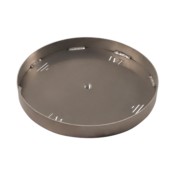 Warming Trends Custom 37 -41 inch - 1/8 inch Aluminum Pan for Cross Fire Gas Burner - ALPAN37-41 Fire Pit Gas Burner Plates and Pans The Fire Pit Store 1