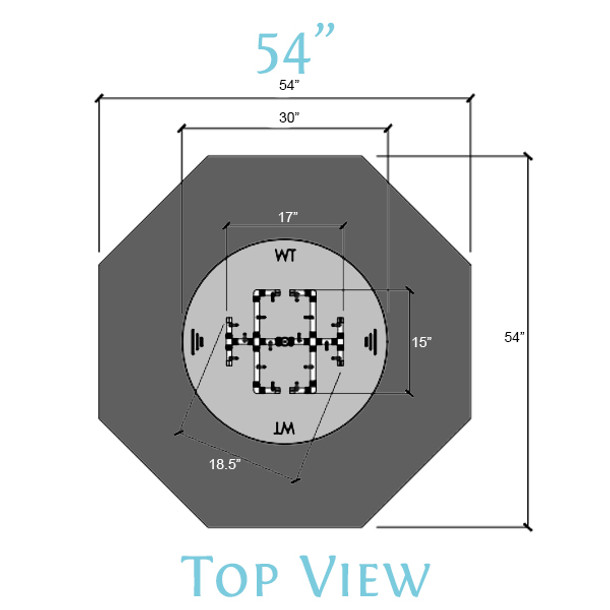 Ready to Finish Warming Trends DIY Fire Pit Kit 54 inch Octagonal - Natural Gas or LP - FO54 Fire Pits The Fire Pit Store Ready to Finish Warming Trends DIY Fire Pit Kit 54 inch Octagonal - Natural Gas or LP - FO54 Fire Pits The Fire Pit Store