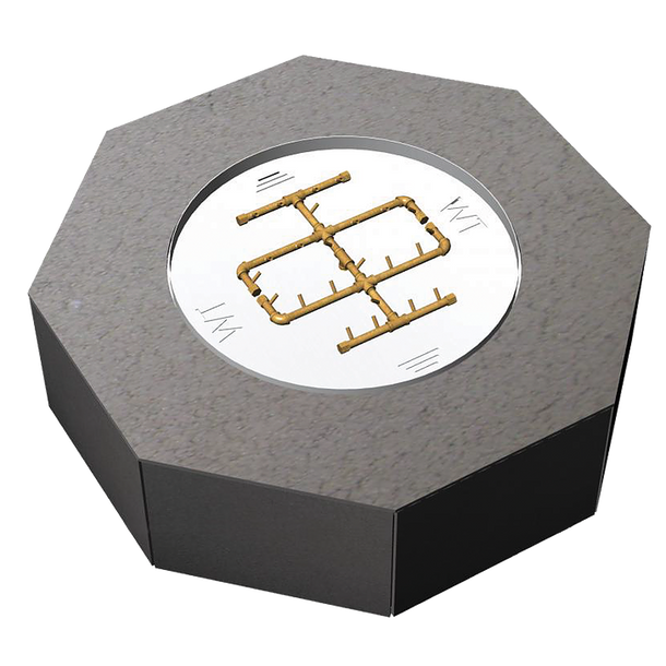 Ready to Finish Warming Trends DIY Fire Pit Kit 60 inch Octagonal - Natural Gas or LP - FO60 Fire Pits The Fire Pit Store