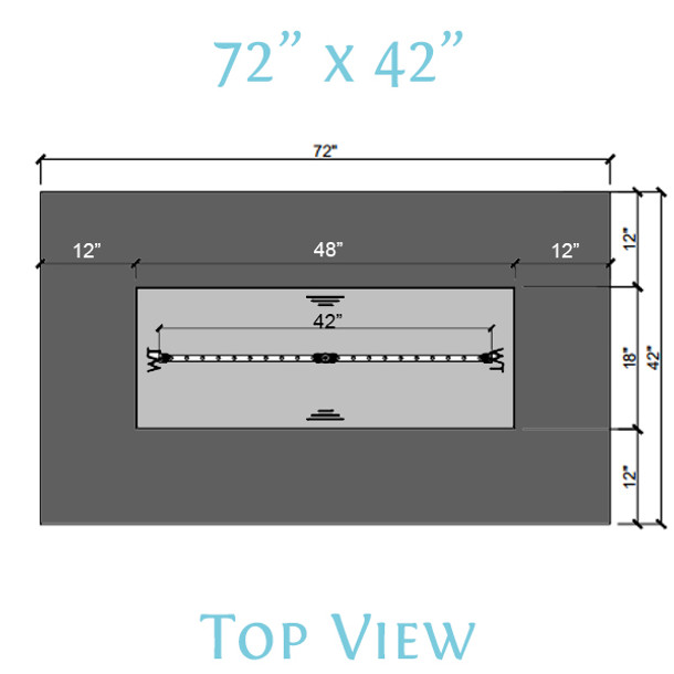 Ready to Finish Warming Trends DIY Fire Pit Kit 72 inch Rectangle - Natural Gas or LP - FR7242 Fire Pits The Fire Pit Store Ready to Finish Warming Trends DIY Fire Pit Kit 72 inch Rectangle - Natural Gas or LP - FR7242 Fire Pits The Fire Pit Store