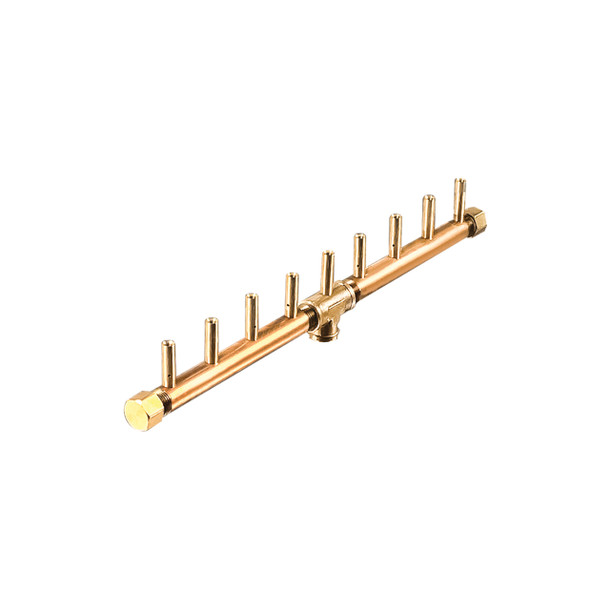 Warming Trends Crossfire 90K BTU Linear Brass 18” Burner - CFBL90 Fire Pit Gas Burner The Fire Pit Store